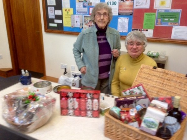 Raffle at the coffee morning
