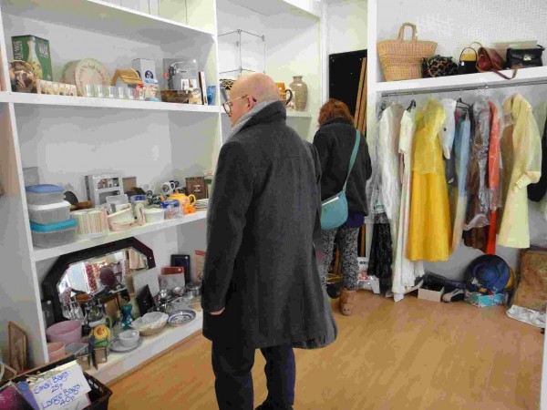Custmers in the Mothers' Union Pop Up Shop
