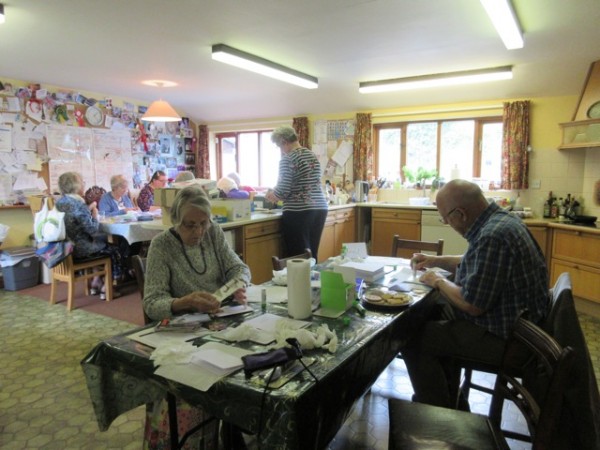 Making cards for prisoners