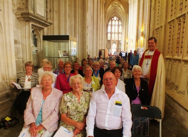 Our members in WInchester Cathedral